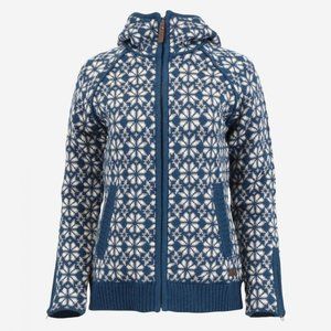 ICEWEAR NORWEGIAN "HELGA" LINED WOOL HOODED SWEATER JACKET SIZE MEDIUM T…